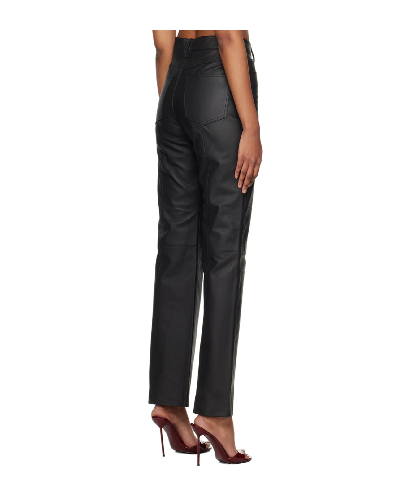 Remain Birger Christensen Belt-loop Casual Pants In Black