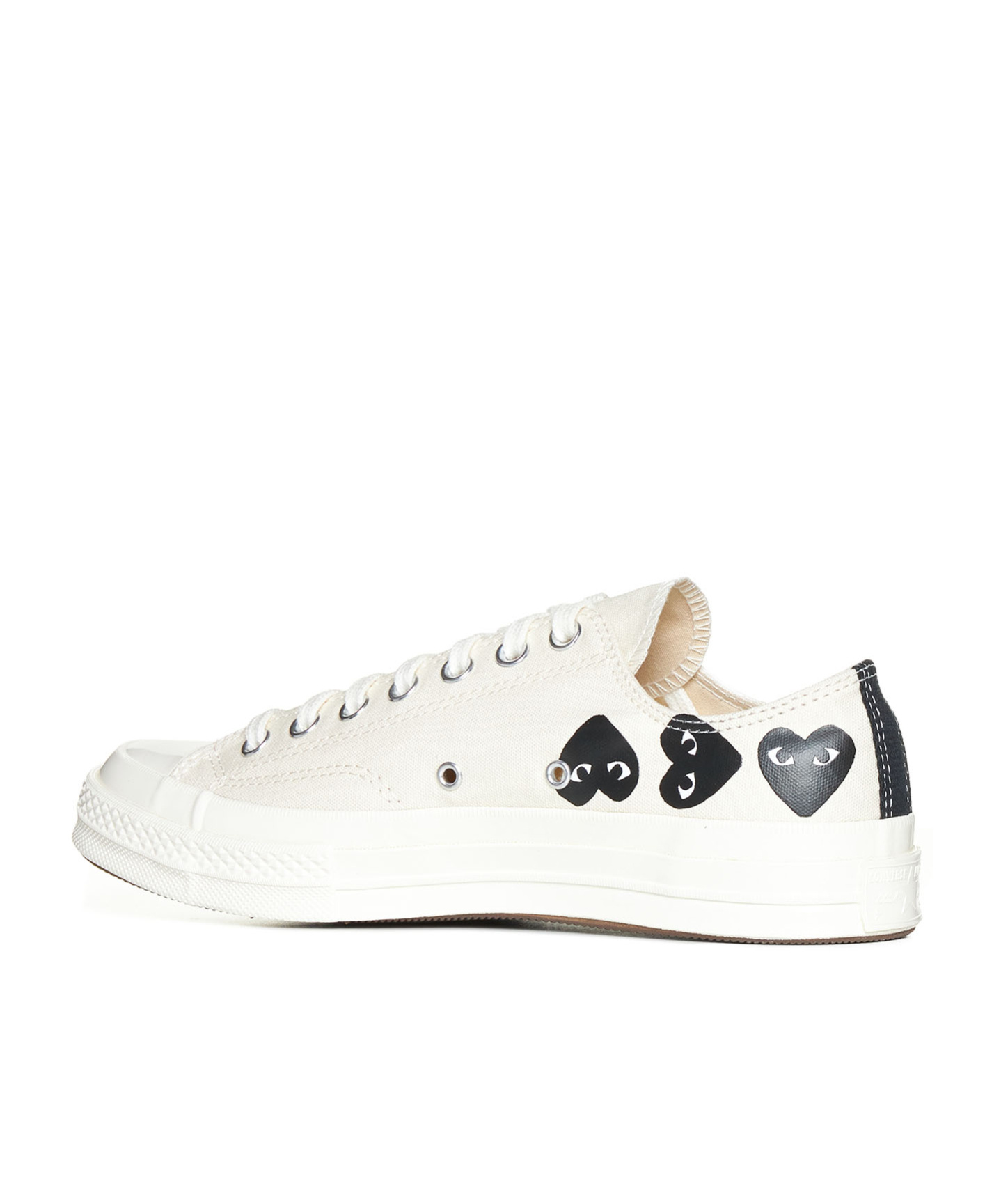 Shop Comme Des Garçons Play Round-headed Sports Shoes In White
