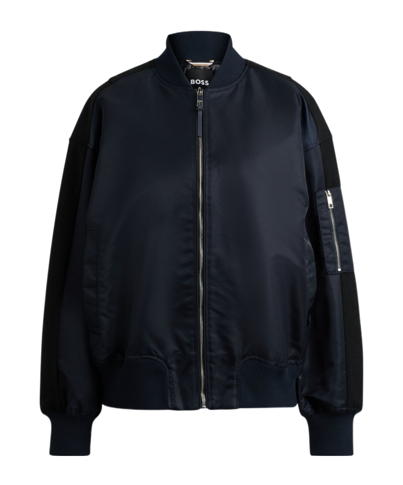 Hugo Boss Long-sleeved Jacket In Black
