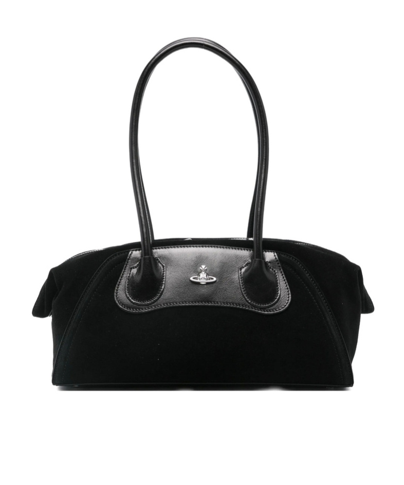 Vivienne Westwood Shirley Small Shoulder Bag In Black