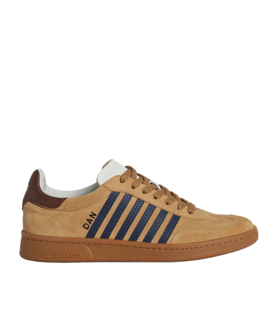 Dsquared2 Stripe Pattern Low-top Sneakers In Brown