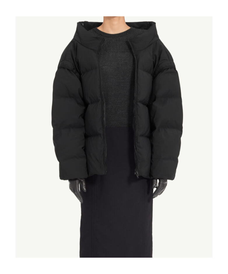 Mm6 Maison Margiela Padded Bomber Jacket In Black