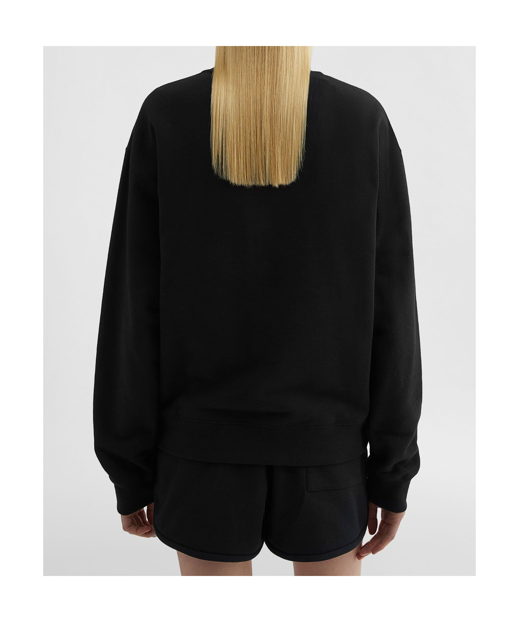Jil Sander Logo-print Long-sleeved Sweatshirt In Black