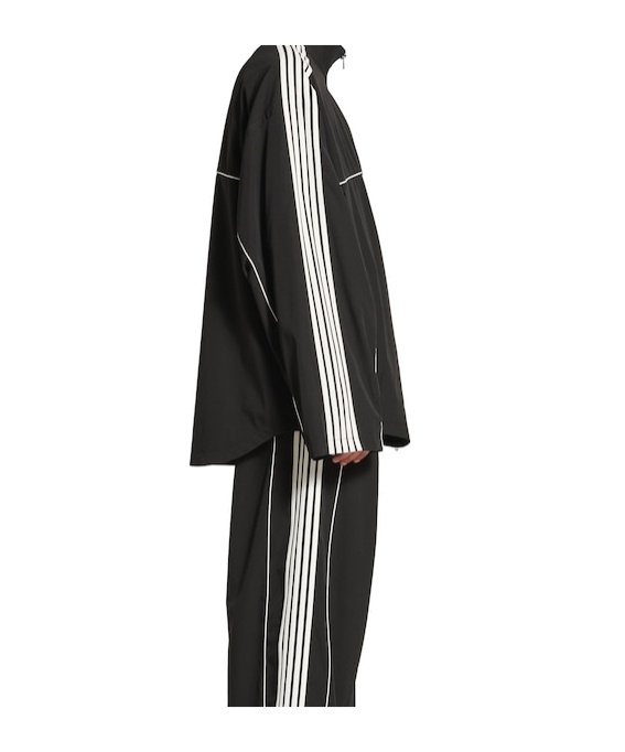 Balenciaga Technical Oversized Track Jacket In Black