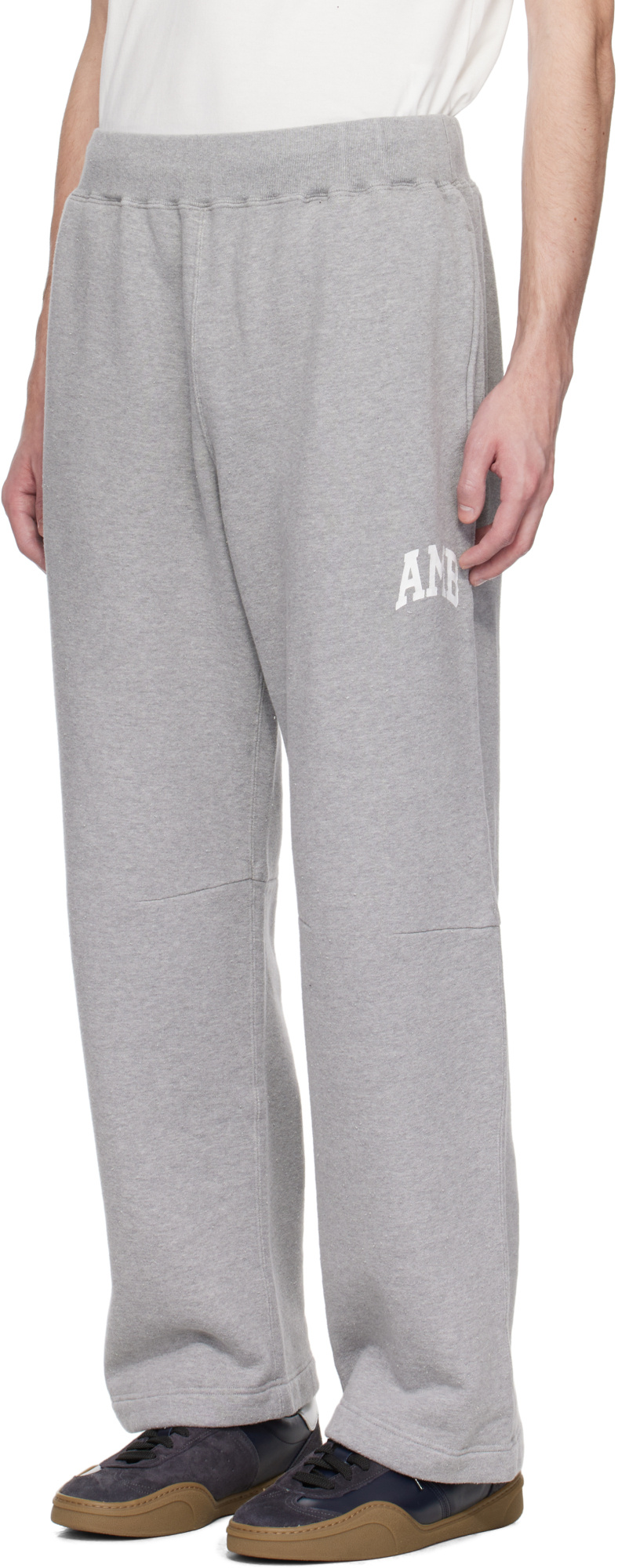 Ambush Wide-leg Sweatpants In Grey