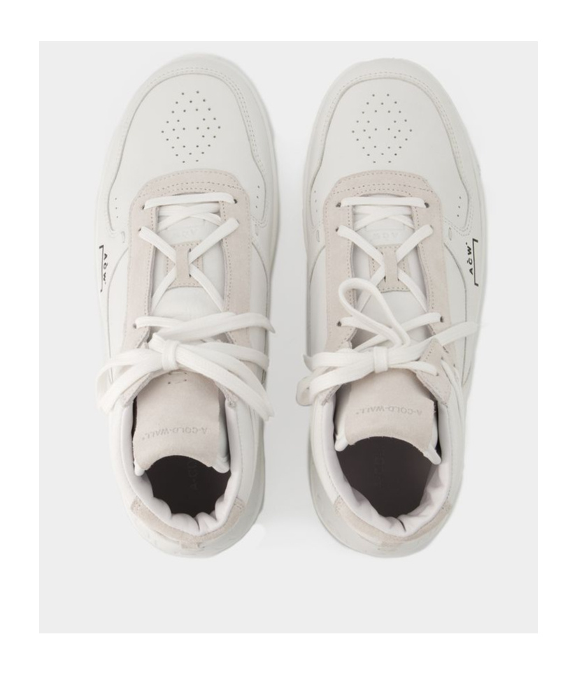 A-cold-wall* Luol High-top Leather Sneakers In White