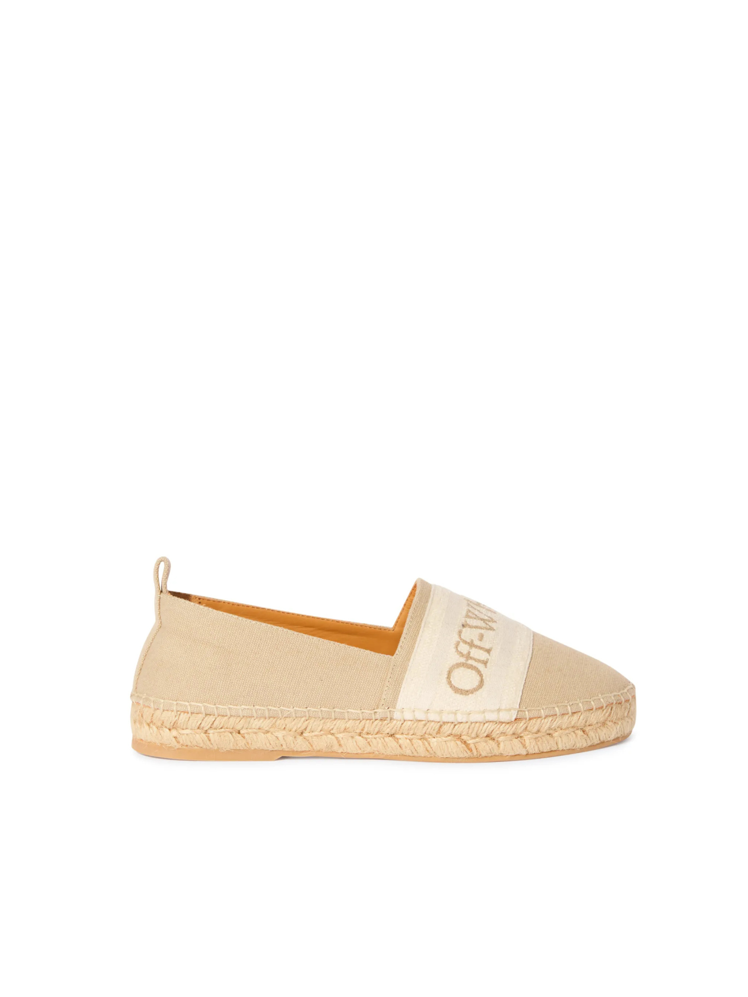 Off-white Beige Bookish Espadrilles In Nude