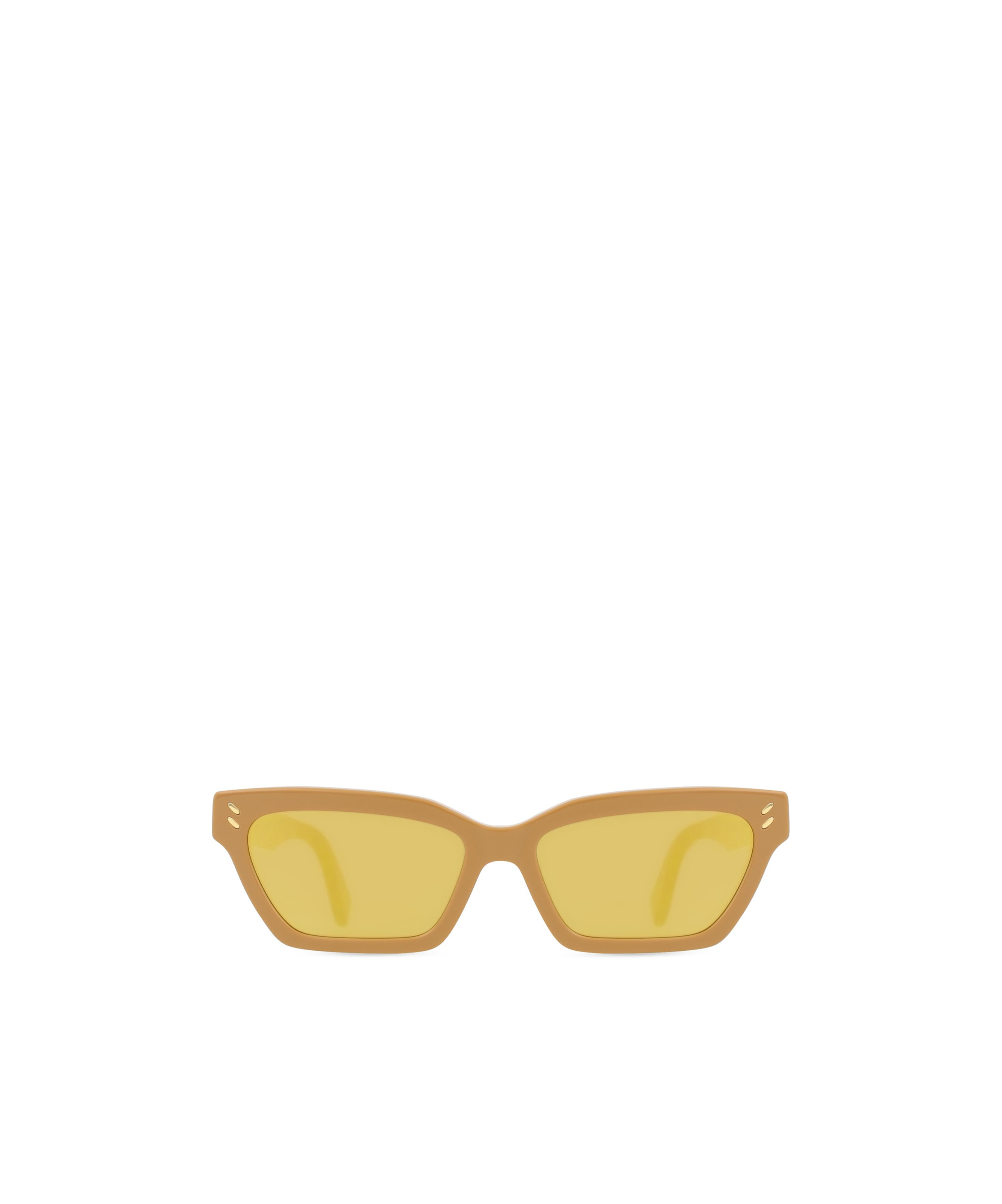 Stella Mccartney Logo Sunglasses In Yellow