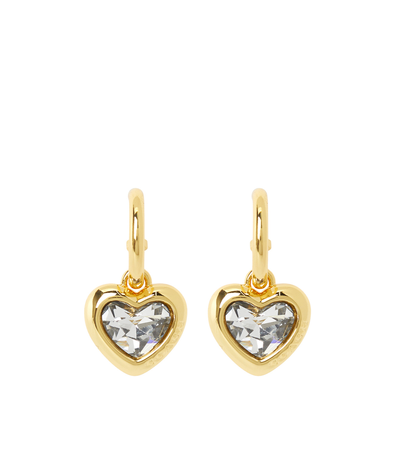 COACH HEART-SHAPED EARRINGS