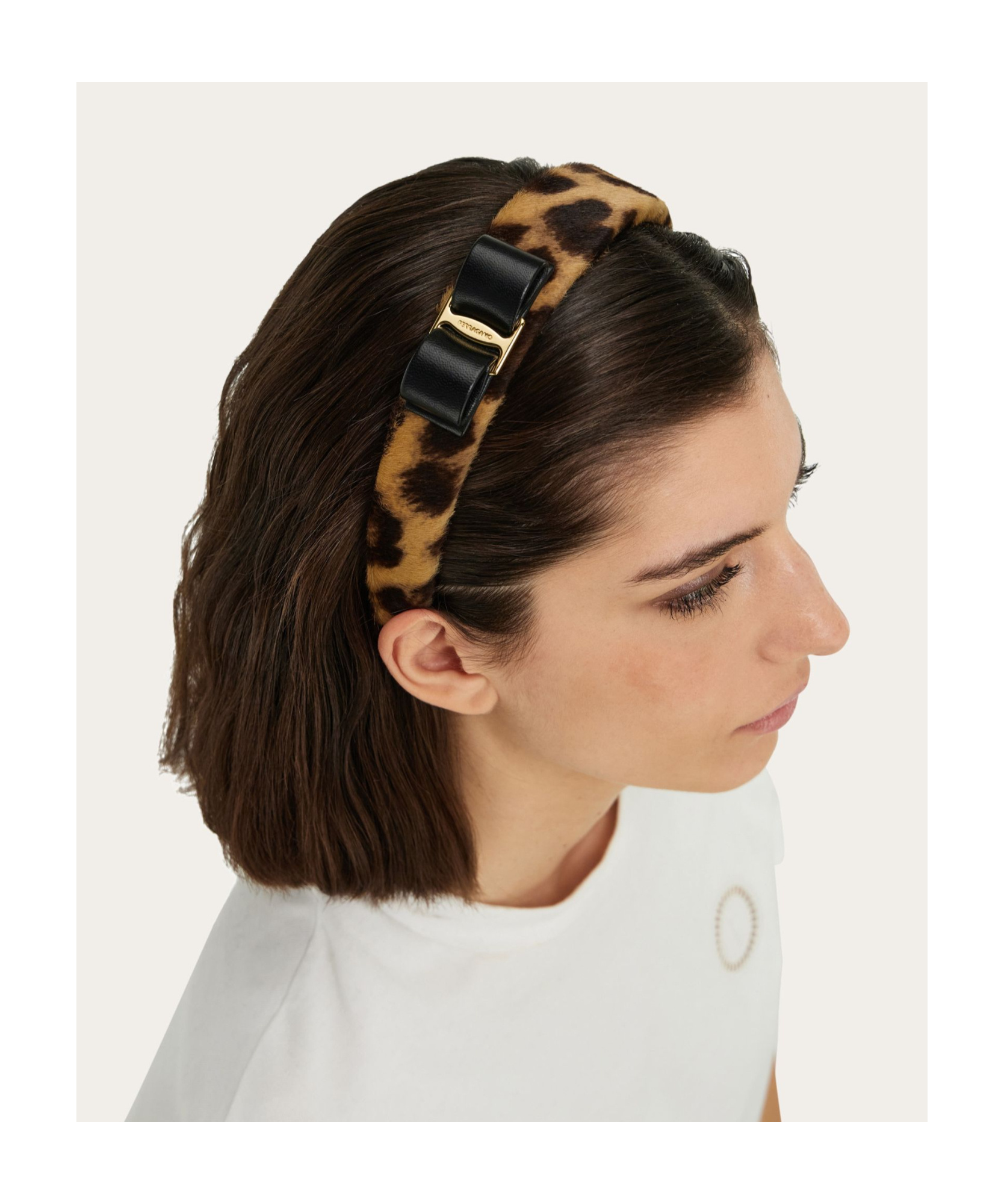 Ferragamo New Vara Nameplate Headband
