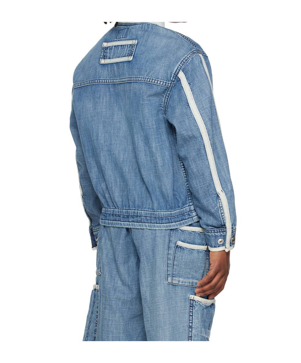 Diesel Jschut-j Denim Jacket In Blue