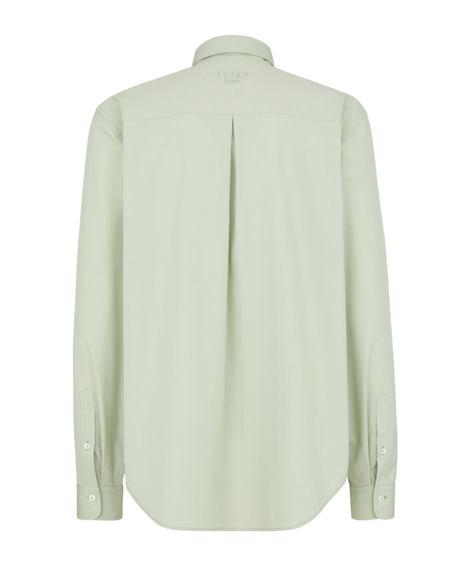 Fendi Button-up Pocket Shirt In Green