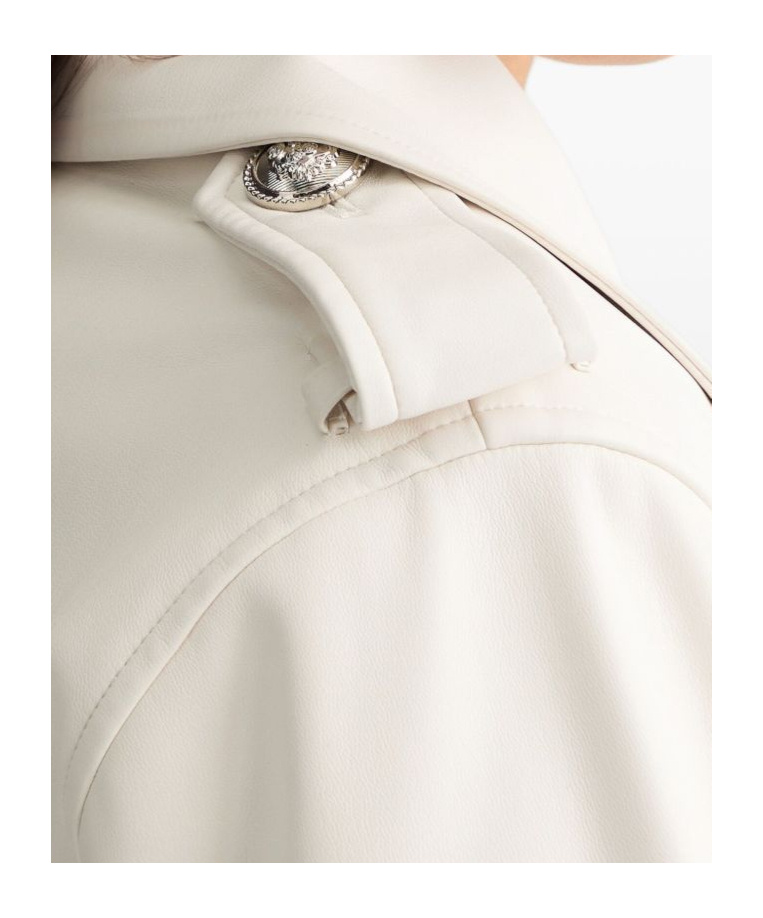 Liu •jo Liu Jo Double-breasted Trench Coat With Detachable Waist Belt