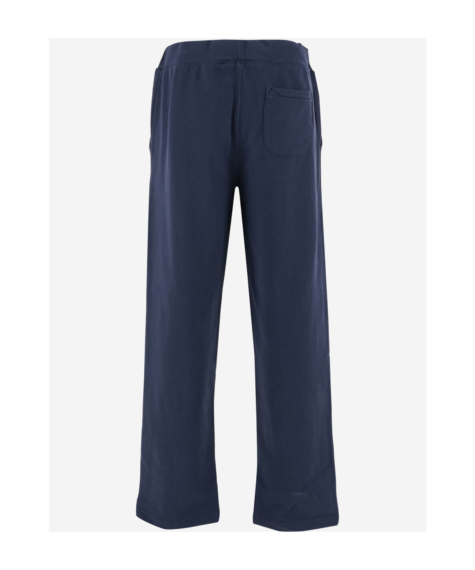 Polo Ralph Lauren Pleated Trousers With Drawstring Waist In Blue