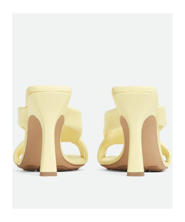 Bottega Veneta Criss Cross Padded Leather Slide Sandals In Nude