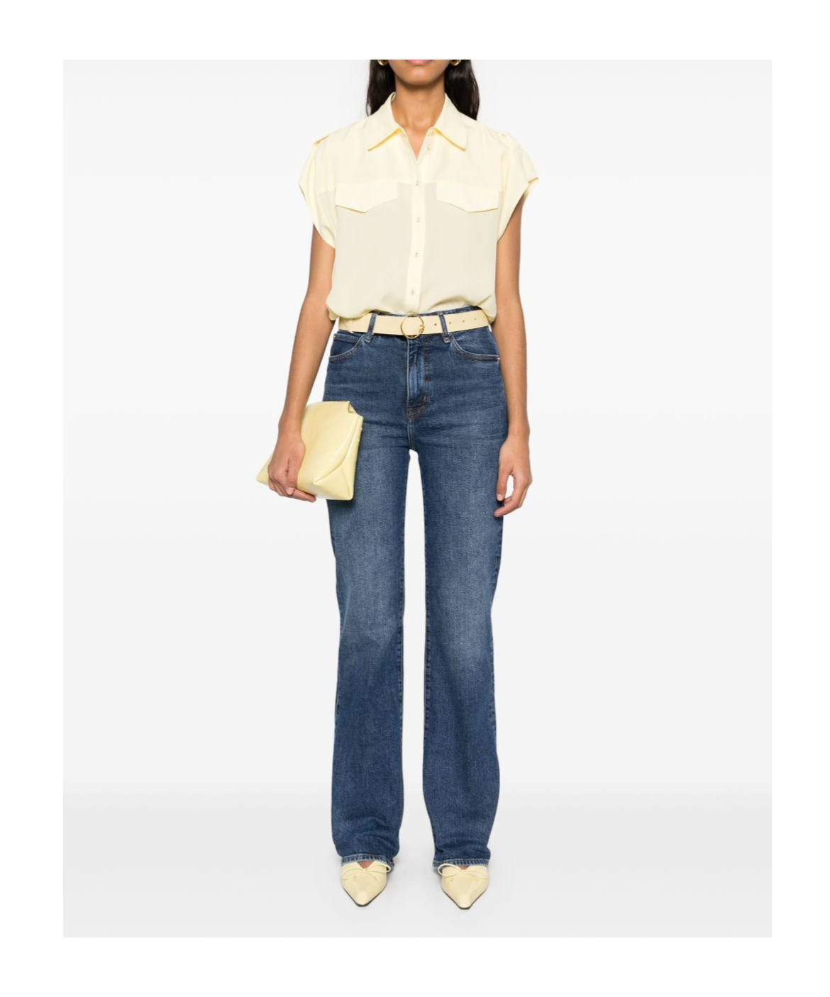 Shop Twinset Cap-sleeved Shirt