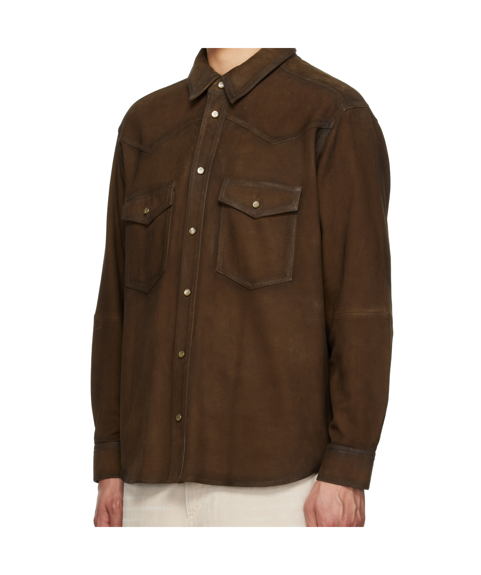 Isabel Marant Adrian Shirt In Brown