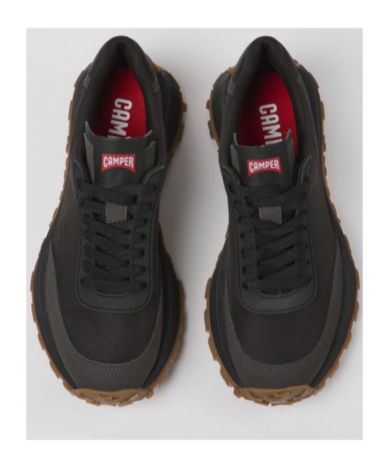 Camper Drift Trail Logo-patch Sneakers In Black