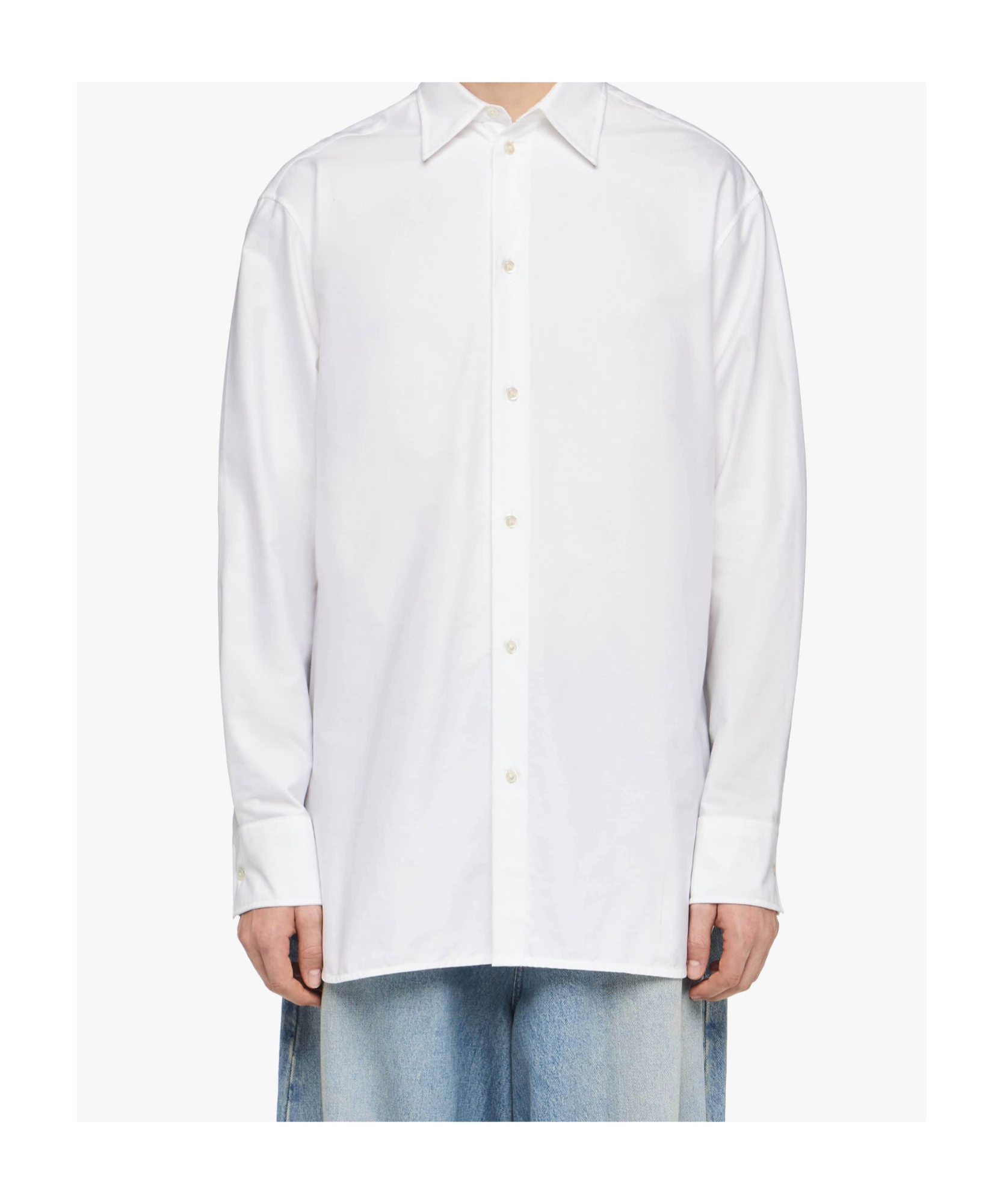 Jw Anderson J.w. Anderson Classic Fit Logo Pocket Shirt In White