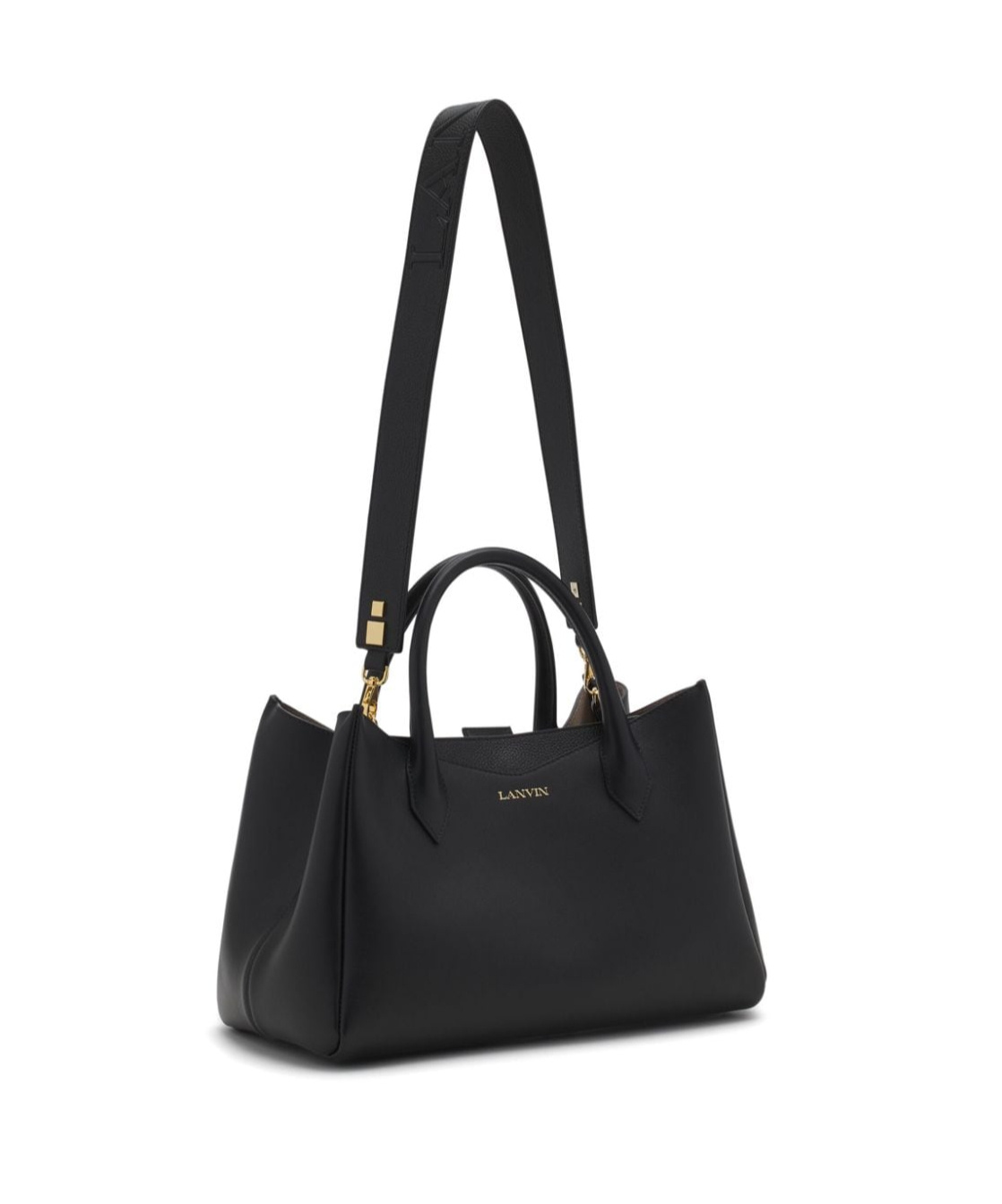 Shop Lanvin Double Handle Shoulder Bag