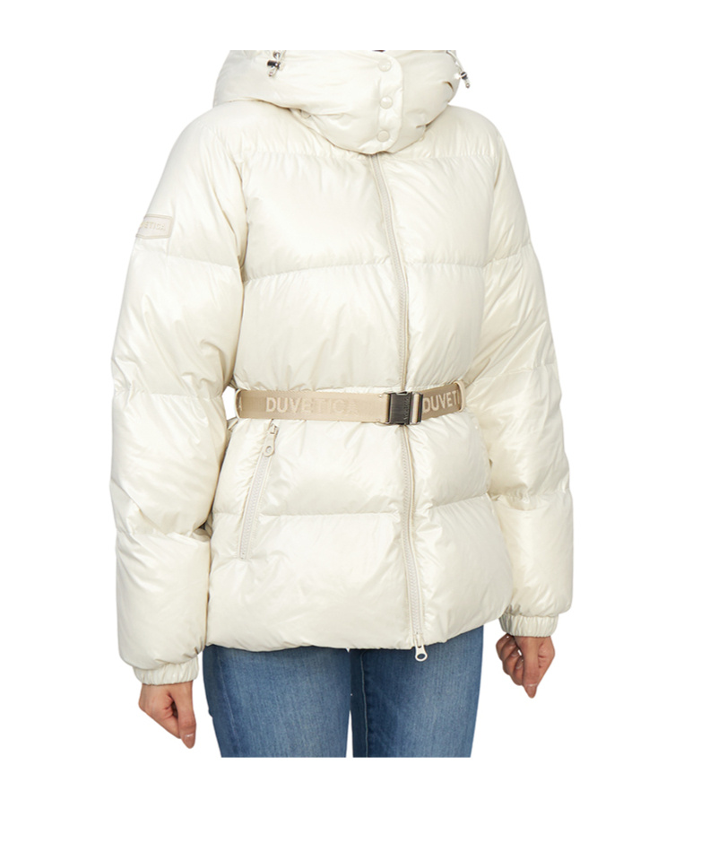Duvetica Long-sleeved Down Jacket In White