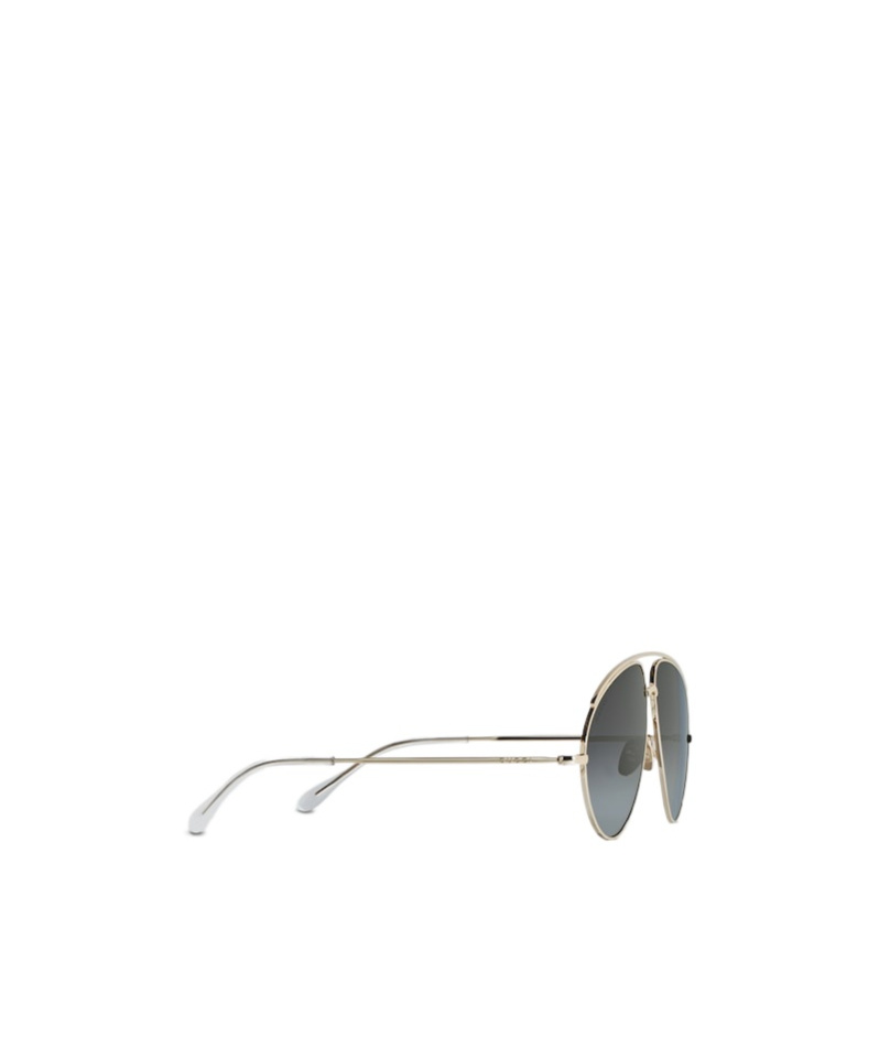 Gucci Gold-tone Aviator Sunglasses Gradient Lenses In Black