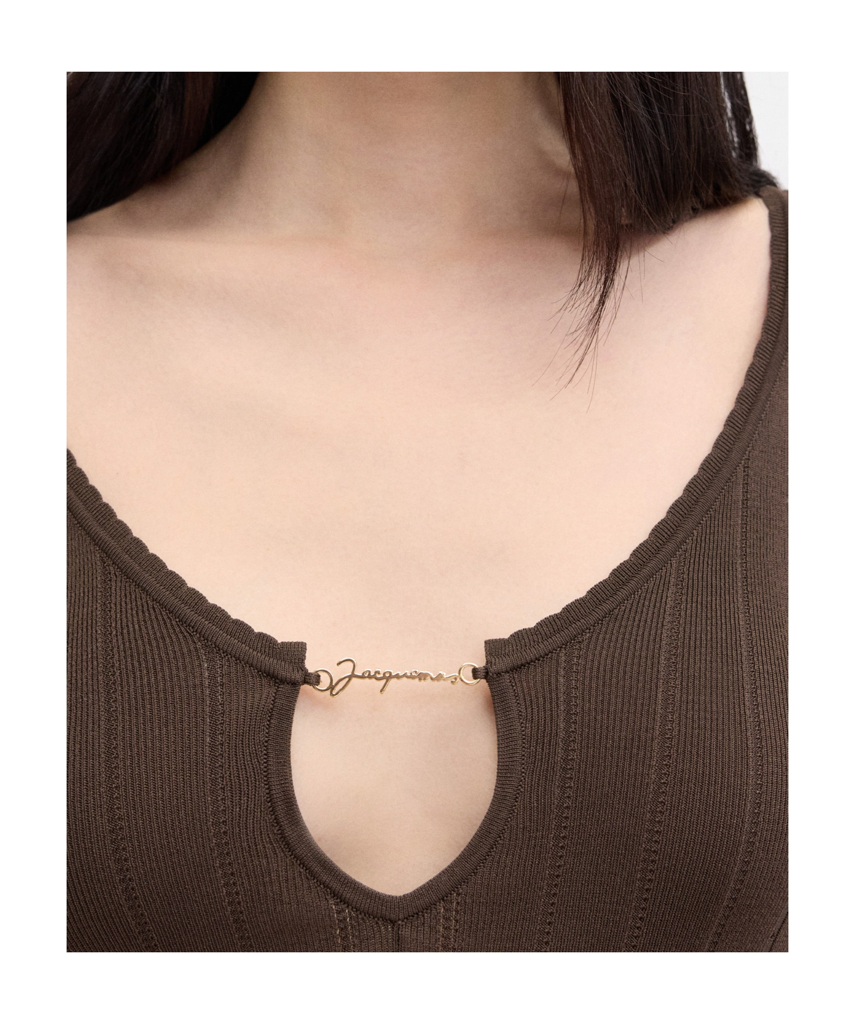 Jacquemus Pralu Ribbed-knit Top In Green