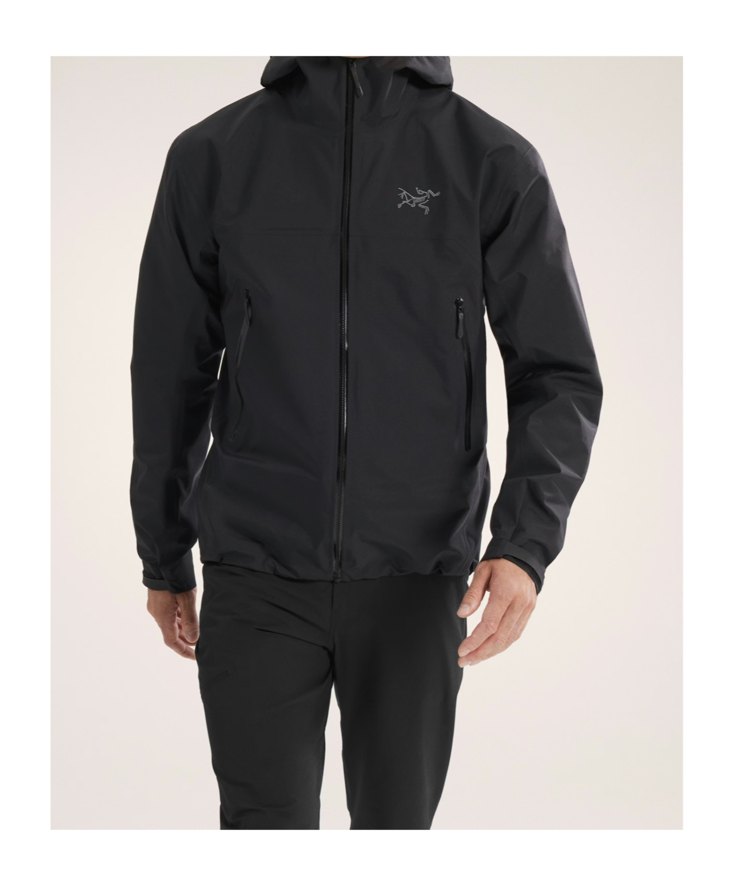 Arc'teryx Beta Hooded Windbreakers Jacket In Black