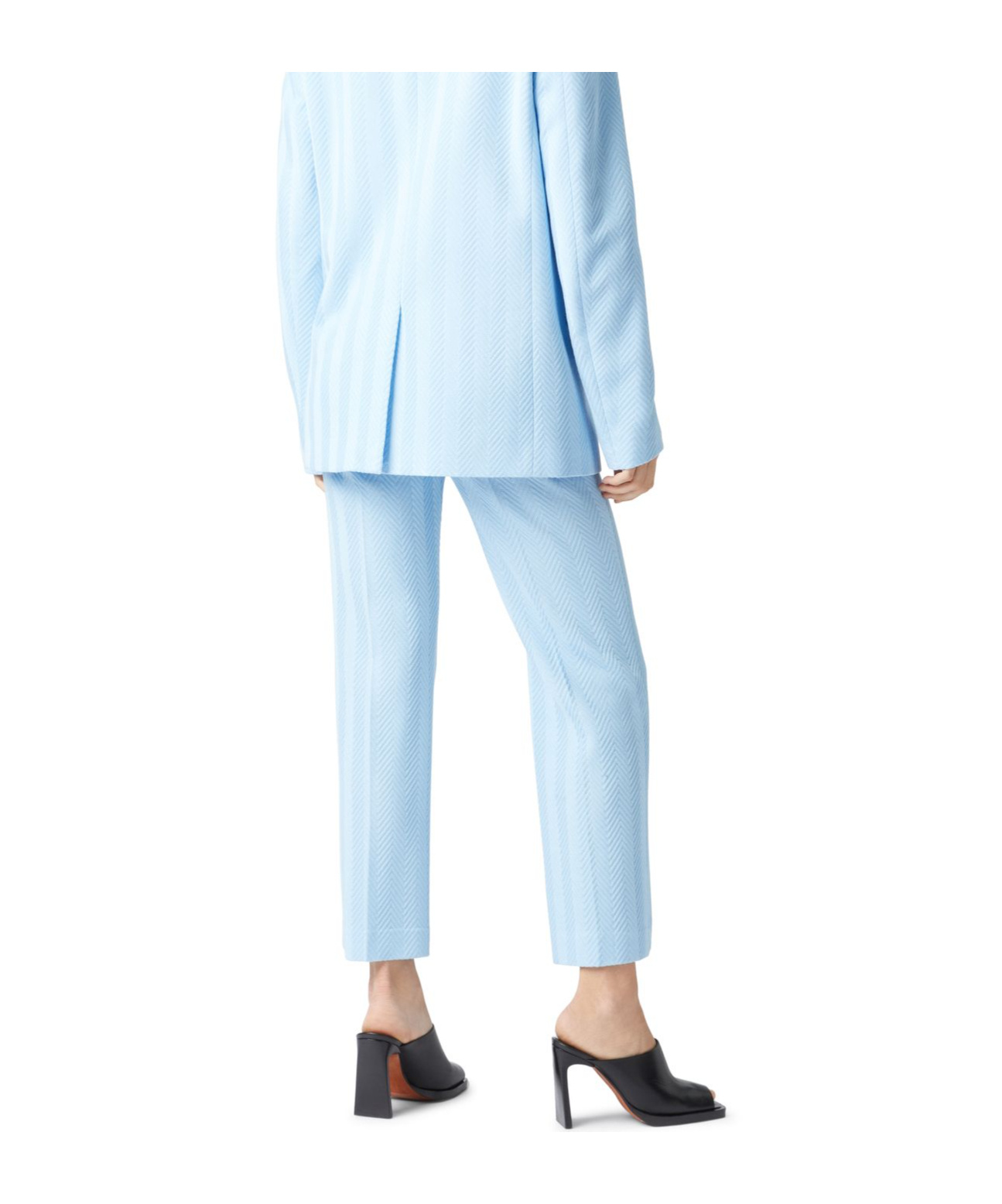 Missoni Zigzag Pattern Track Pants In Light Blue