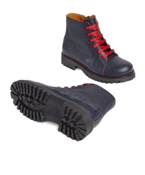 Gucci Laced Boots In Black
