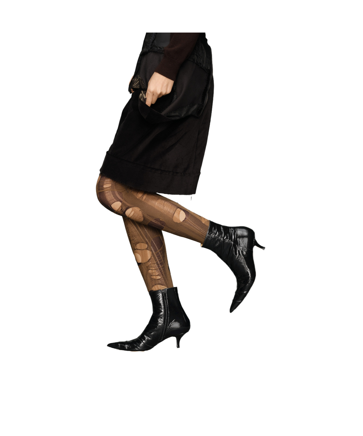 Maison Margiela Kinkies Ankle Boots In Black