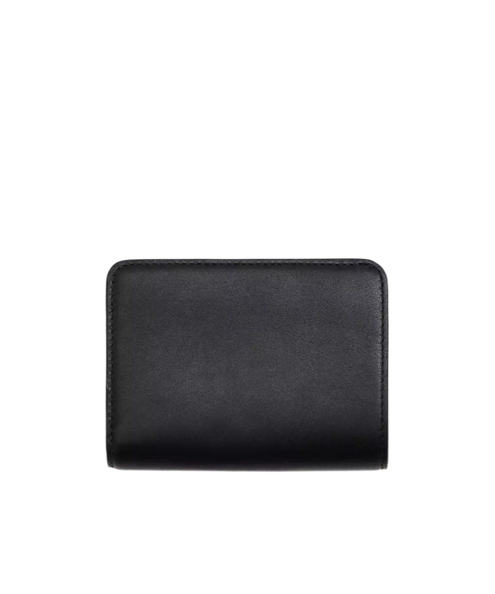 Marc Jacobs Black Leather Mini The Utility Snapshot Dtm Wallet In Black