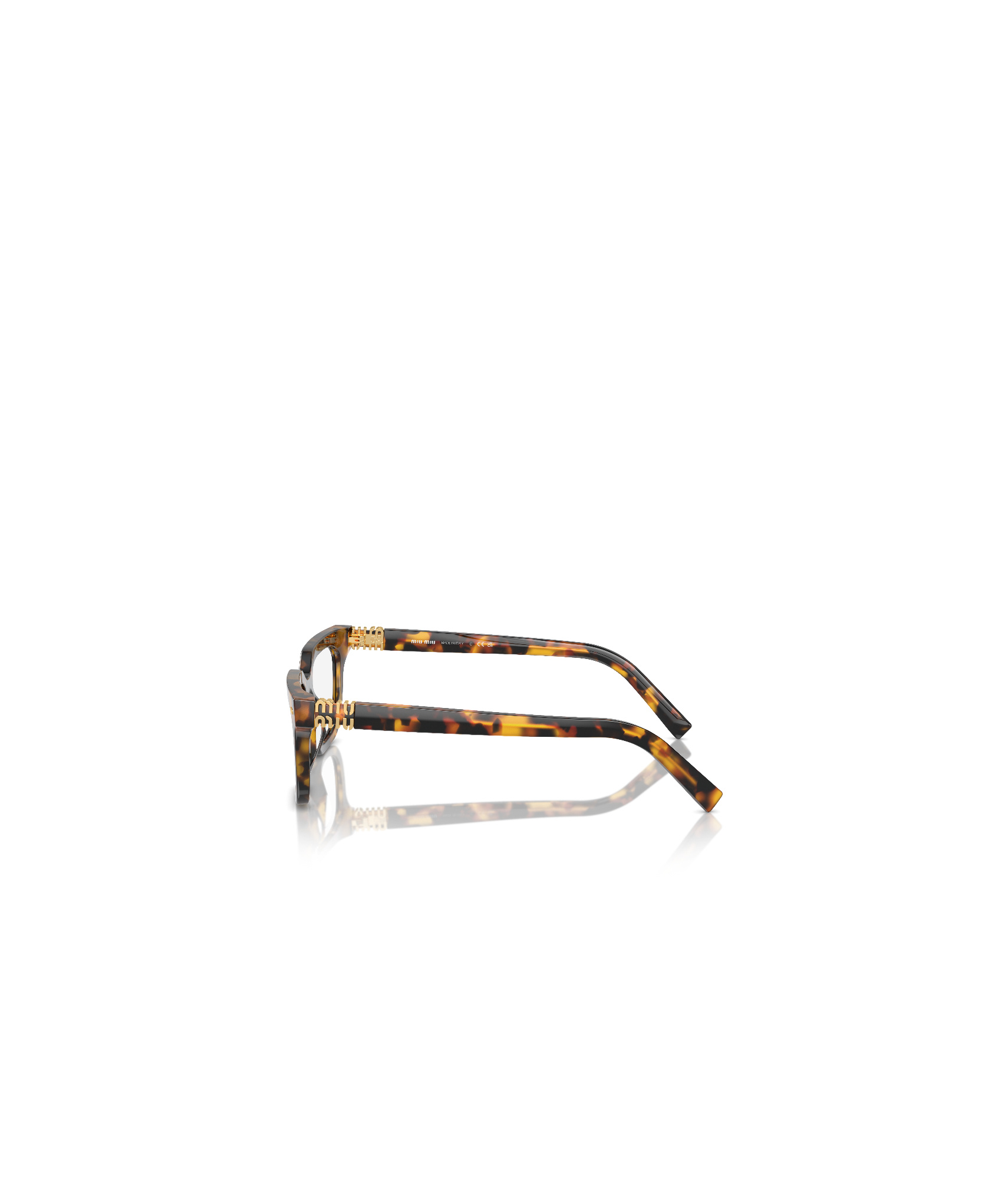 Miu Miu Logo Flat Mirror In Black