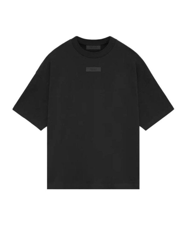 Essentials Logo-appliqué Cotton T-shirt In Black