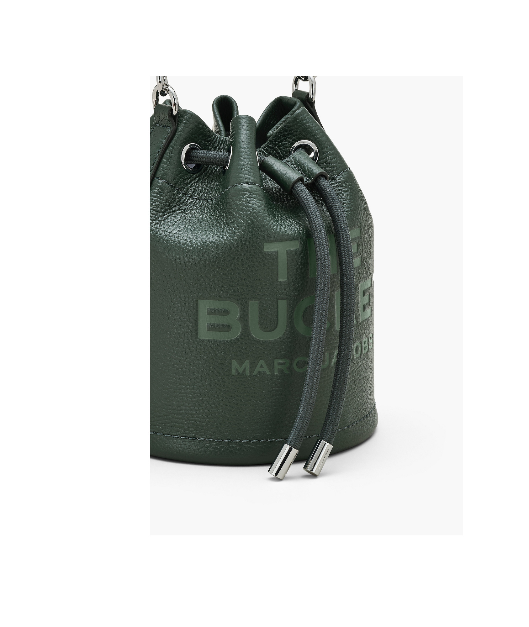 Shop Marc Jacobs Logo Embossed Bucket Bag In Black