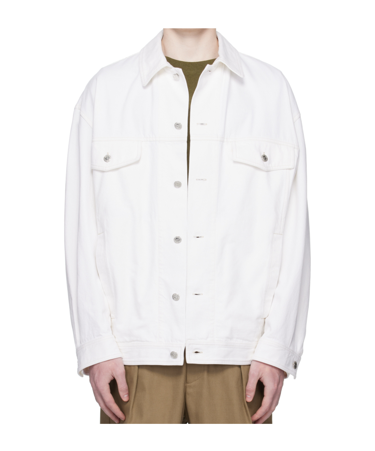 Apc Lapel Long-sleeved Casual Jacket In White