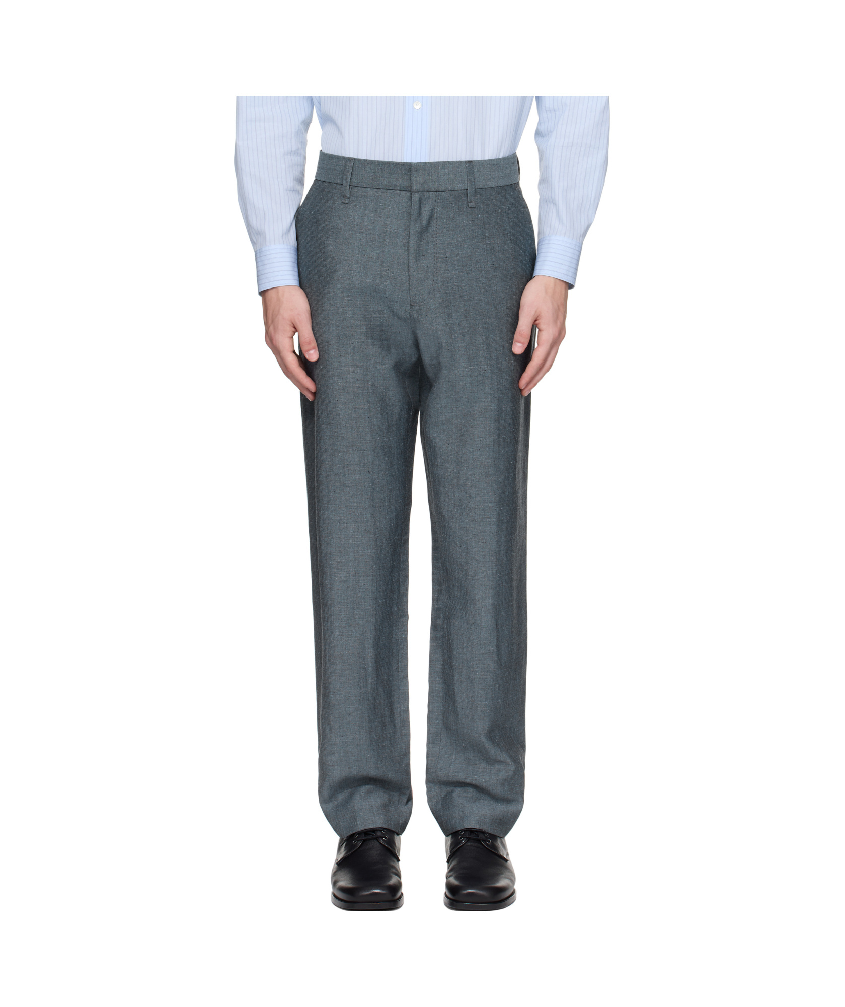 Rag & Bone Blue Evan Wool-blend Trousers