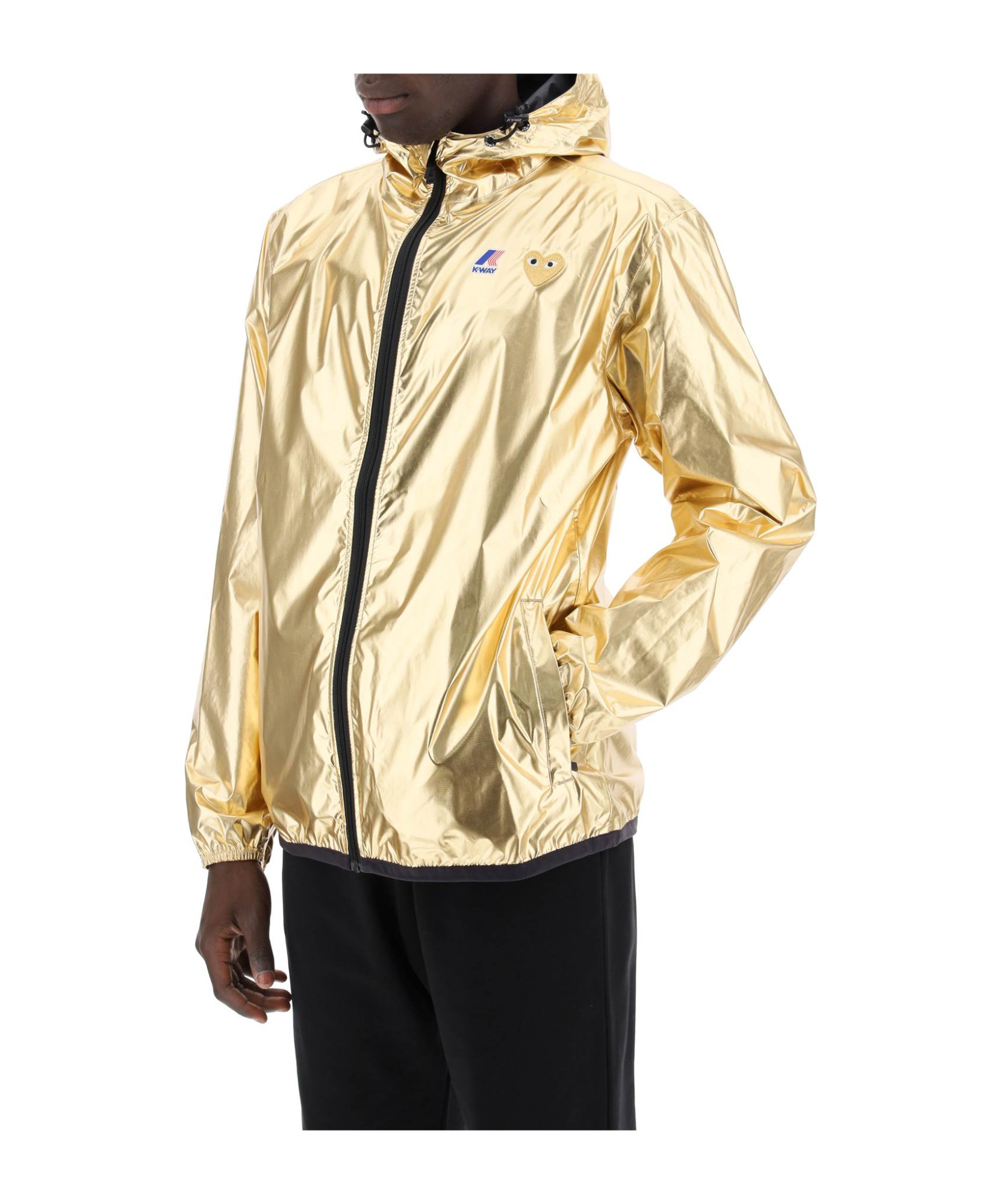 Comme Des Garçons Play K-way Jacket In Nude