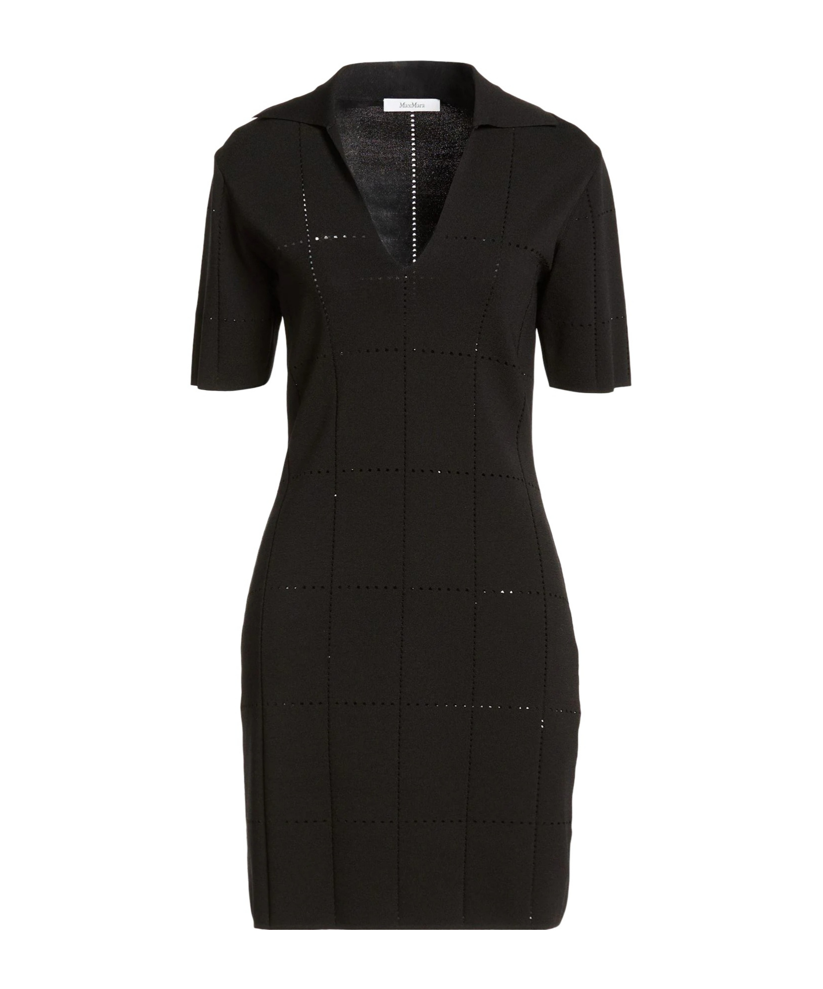 Max Mara Bodycon Knit Dress In Black