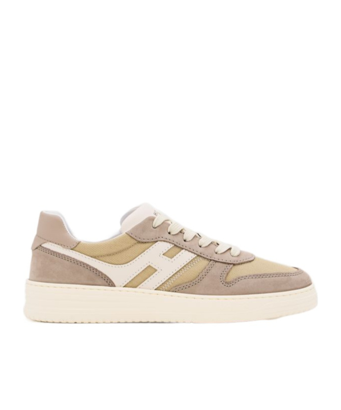 Hogan H630 Lace Up Sneakers In Nude
