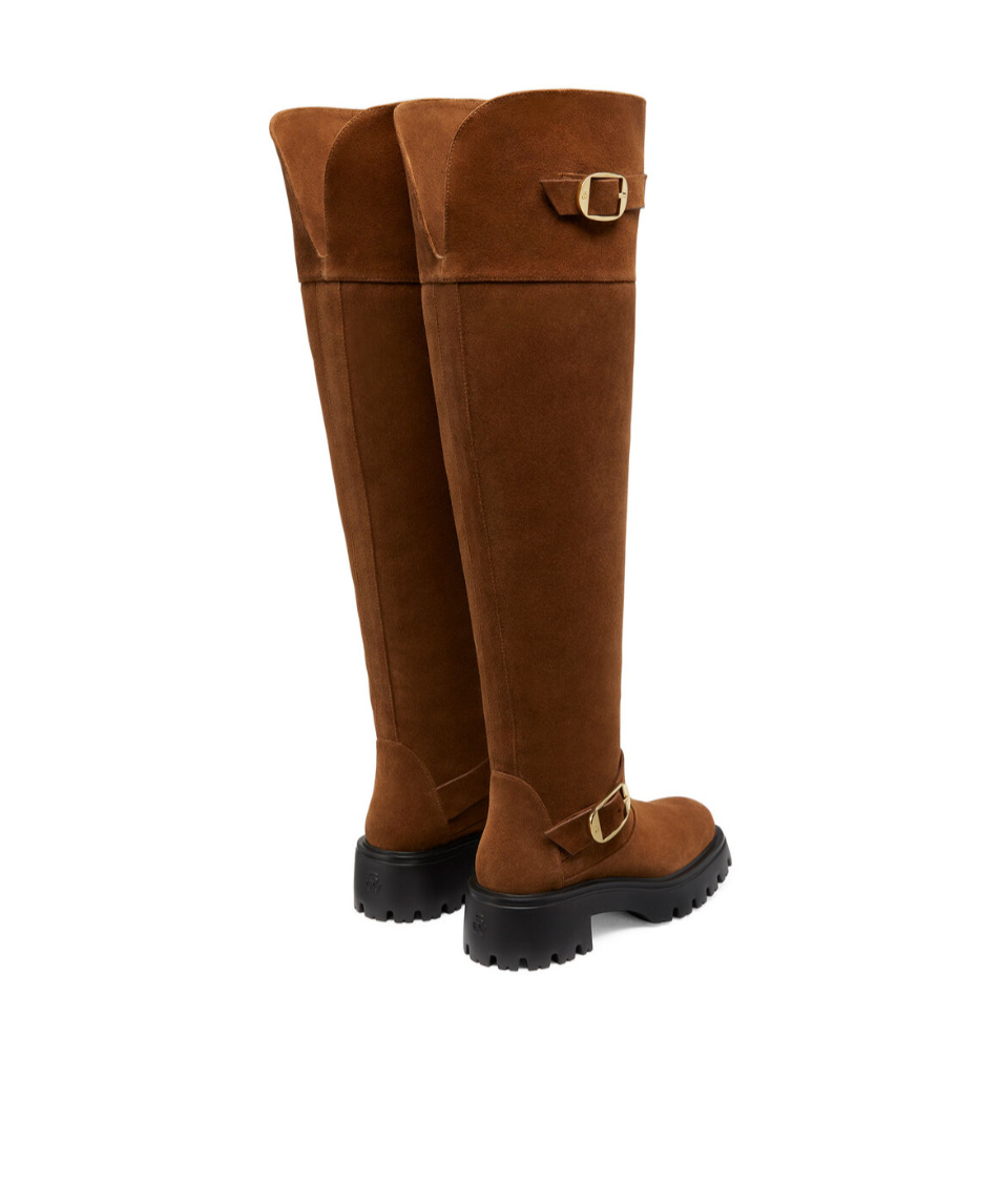 Stuart Weitzman 50mm Emerson Moto Boots In Brown
