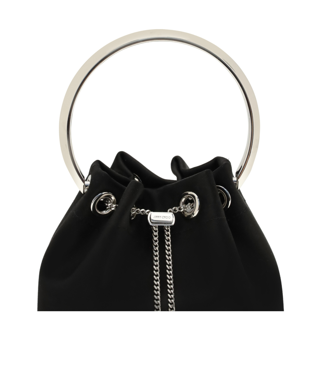 Jimmy Choo Bon Bon Top-handle Bucket Bag In Black