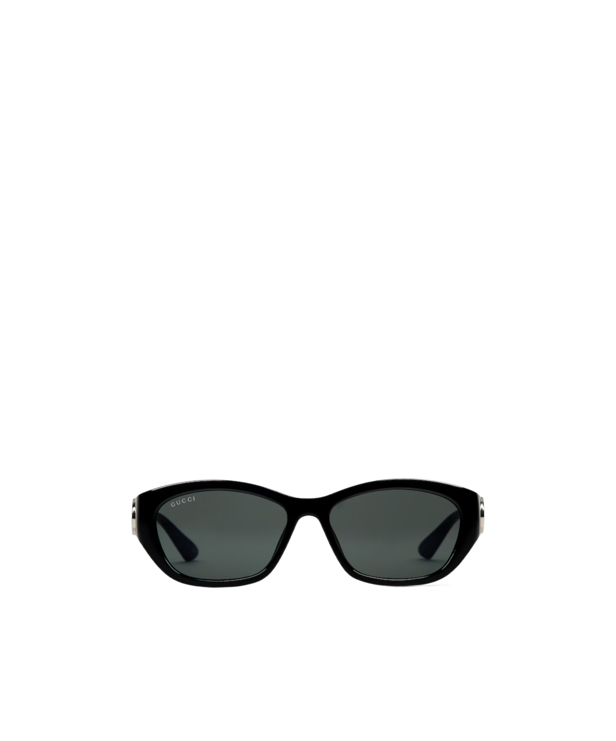 Gucci Low Nose Bridge Fit Rectangular Sunglasses In Blue