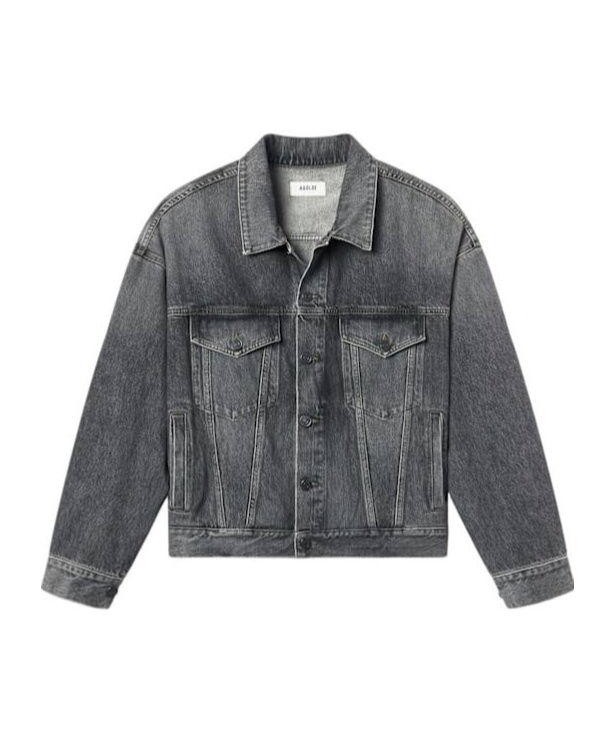 Agolde Stefano Flap-pocket Jacket In Blue