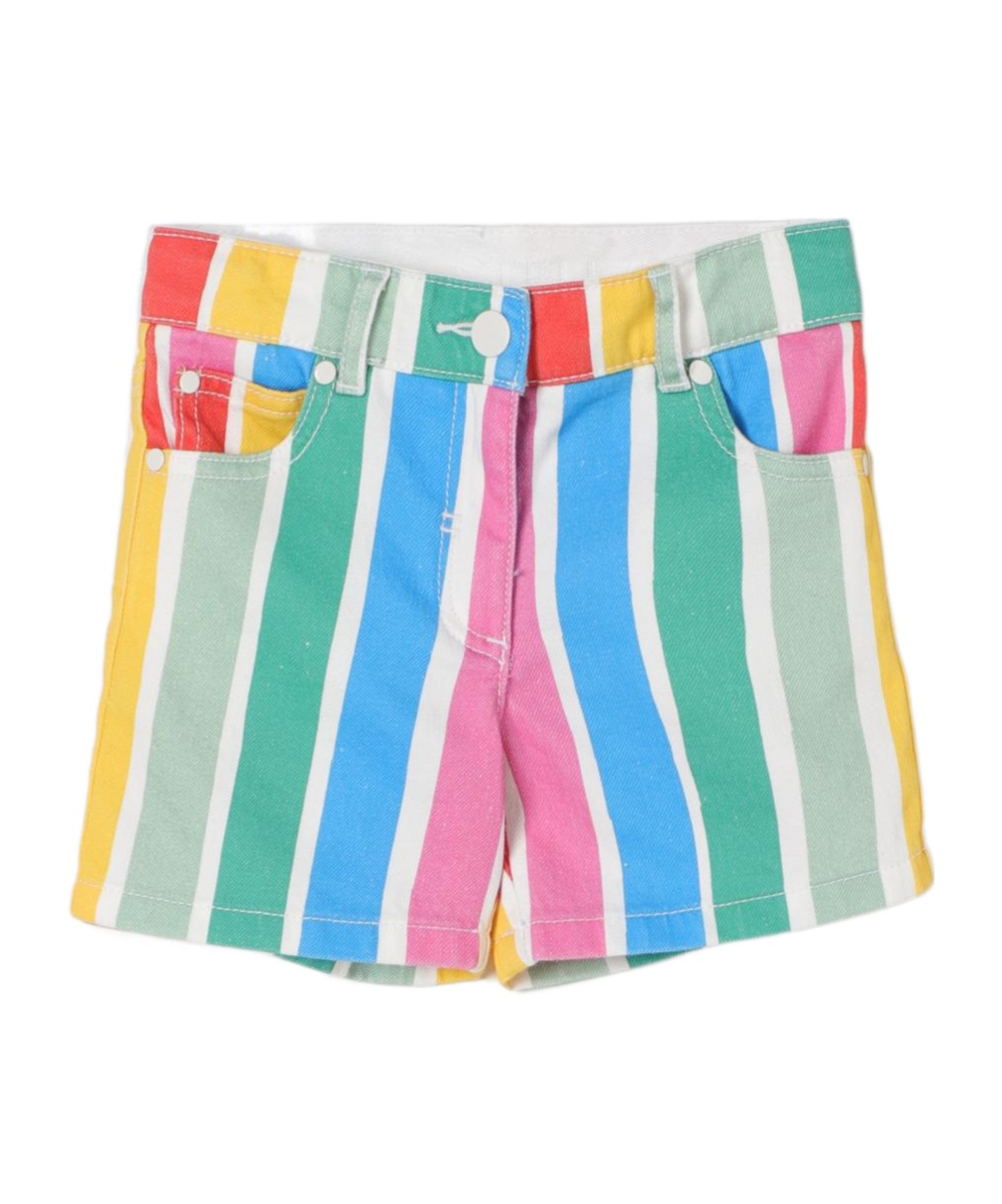 Stella Mccartney Striped Shorts In Multicolor