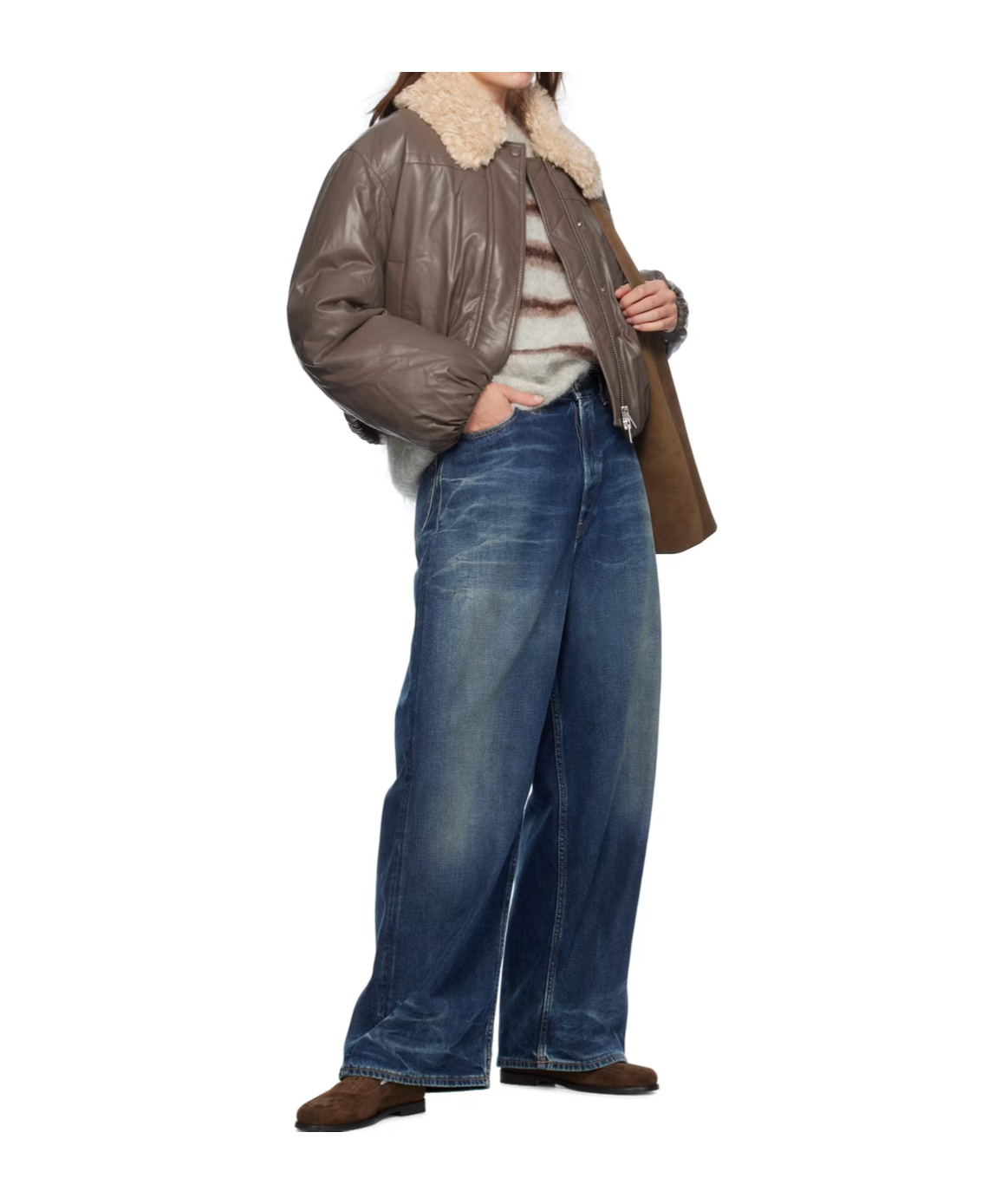 Shop Stand Studio Fran Jacket In Gray