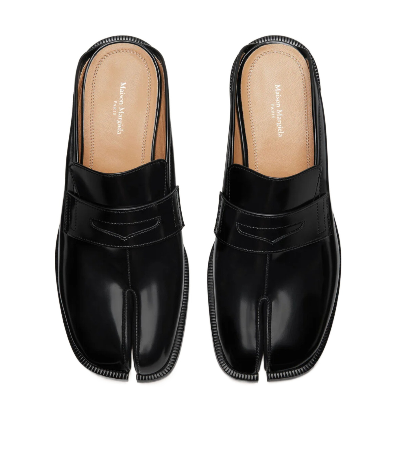 Maison Margiela Tabi City Mules In Black