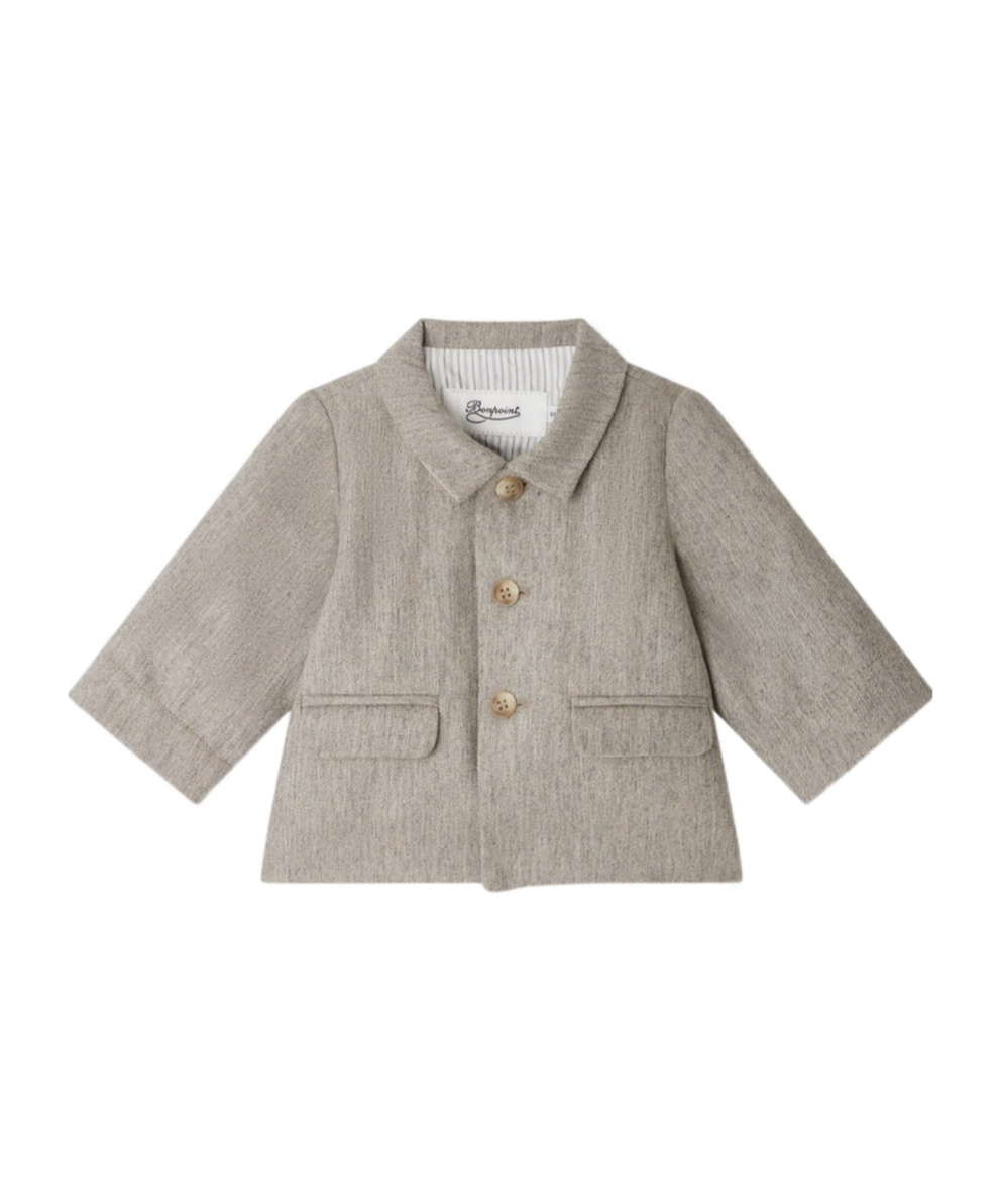 Bonpoint Long-sleeved Jacket In Gray