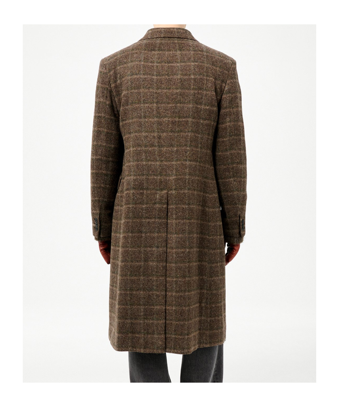 Our Legacy Dorf Check Boiled Alp Wool In Green