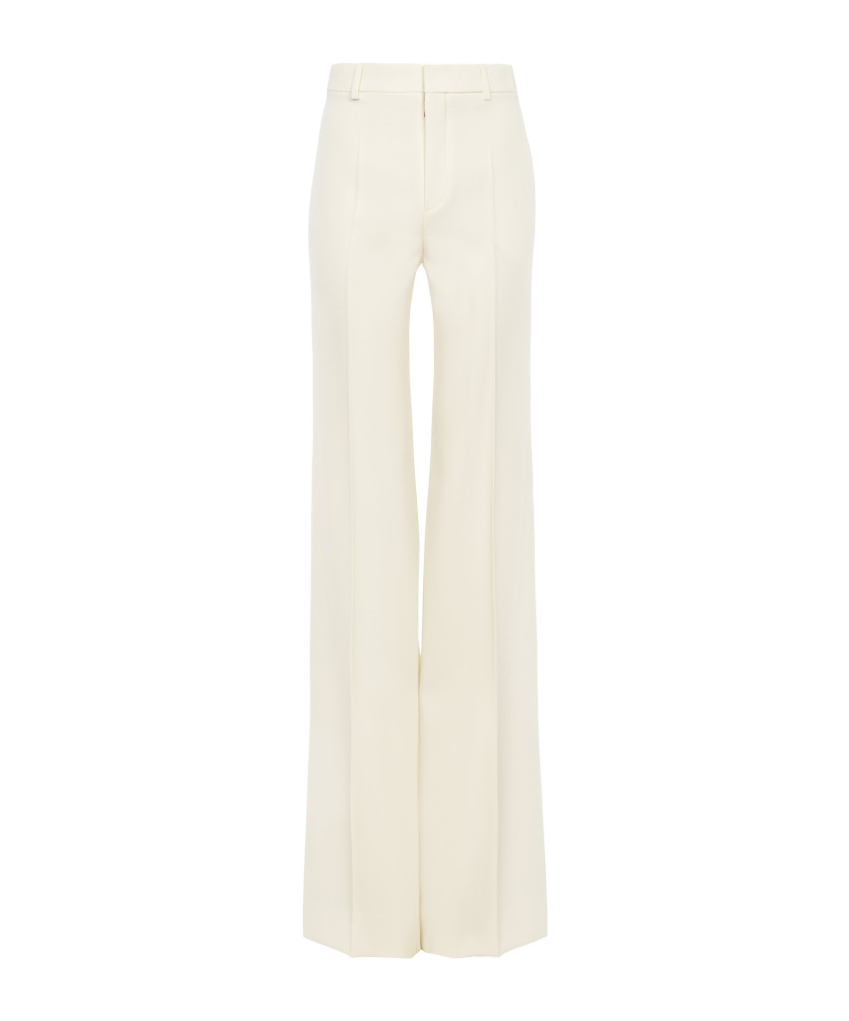 Chloé Belt-loop Casual Pants In Milk Color